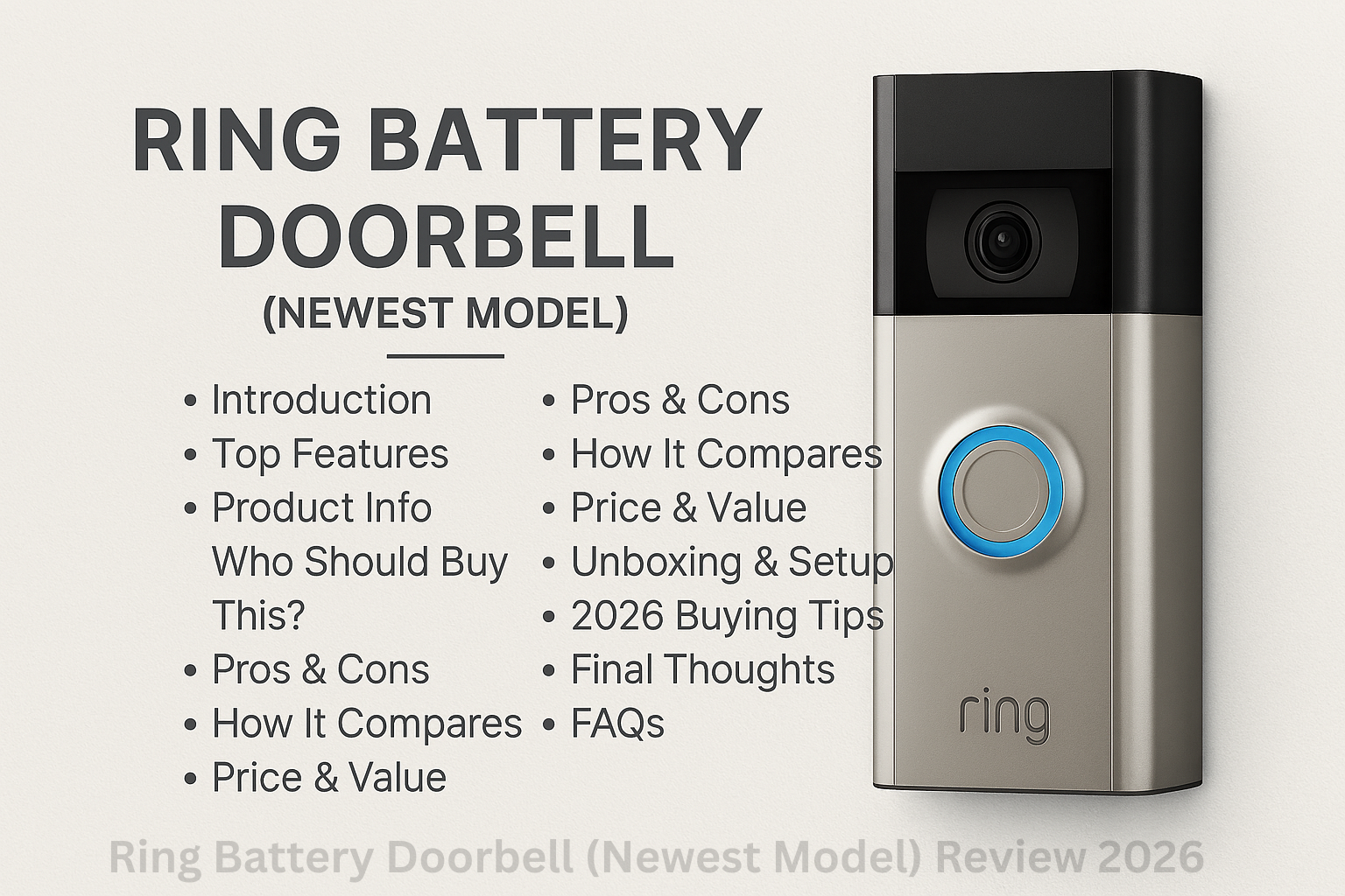 You are currently viewing Ring Battery Doorbell (Newest Model) Review | Smart Security